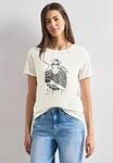 Print-Shirt STREET ONE, Damen, Gr. 34, sanftes wei&szlig;, Web, 50% Baumwolle, 50%...