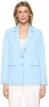 Longblazer BETTY BARCLAY "Damen mit Reverskragen", Damen, Gr. 36, powder blau,