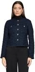 Jackenblazer BETTY BARCLAY "Damen langarm", Damen, Gr. 38, dunkelblau, Boucl&eacute;,