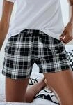 Pyjamashorts VIVANCE DREAMS, Damen, Gr. 36/38, N-Gr, schwarz-wei&szlig; (schwarz,...