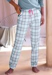 Pyjamahose VIVANCE DREAMS, Damen, Gr. 48/50, N-Gr, grau, rosa, kariert, Single