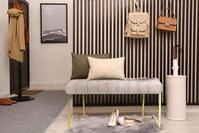 Kayoom Sitzbank "Rarity 225, Edler Touch durch goldenes Gestell" 1 Stk. tlg. eckig,