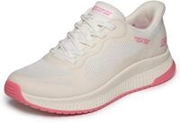 Slip-On Sneaker SKECHERS "BOBS SQUAD 4", Damen, Gr. 37, rosa (wei&szlig;, pink), Mesh,