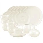 Seltmann Weiden Geschirr-Set "Kaffeeservice Savona Fine Diamond 20er Set creme"