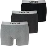 Boxer LEVI'S "LEVIS MEN MEL WB BOXER BRIEF", Herren, Gr. L, mid grau melange,