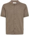 Kurzarmshirt CASUAL FRIDAY "Kurzarmhemd CFBells", Jungen, Gr. L, braun (major braun