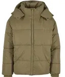 Winterjacke URBAN CLASSICS "Urban Classics Puffer Jacket With Flap Hood",...