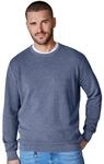 Strickpullover CASAMODA "CASAMODA Pullover uni", Herren, Gr. M, blau (741 silber),