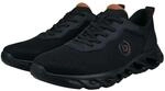 Sneaker BUGATTI, Herren, Gr. 40, schwarz, Lederimitat, Textil, Schuhe Sneaker,