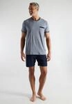 bugatti Shorty 2 Kurzarm, Rundhalsausschnitt, kurze Hose, mit Brusttasche,