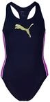 PUMA Badeanzug "PUMA SWIM GIRLS T7 SWIMSUIT" Logoprint vorn