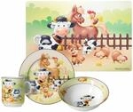 Kindergeschirr-Set RITZENHOFF & BREKER "Kindergeschirr mit Platzset Hoftiere bunt",