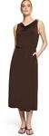 Midikleid ZERO "Damen mit Schnalle", Damen, Gr. 42, Normalgr&ouml;&szlig;en, chocolate plum,