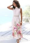 LASCANA Maxikleid "aus glatter b&uuml;gelfreier Ware" mit Blumendruck, Sommerkleid...