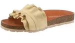 Pantolette VERBENAS "Rocio Roda", Damen, Gr. 37, hellgelb, Veloursleder,...