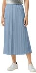 Midirock S.OLIVER BLACK LABEL, Damen, Gr. 34, blau (light blau), Web, Obermaterial:
