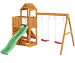 Spielturm FUNGOO "FLOPPI", teakfarben, Spielt&uuml;rme, KinderB:379cm H:262cm...