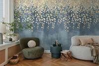 CosmoLiving by Cosmopolitan Vliestapete "Gilded Bloom Fototapete erweiterbar"...