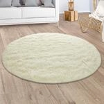 Paco Home Hochflor-Teppich "Silky 591" rund 37 mm H&ouml;he Uni Farben, besonders weich