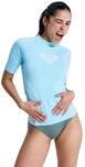 Rash Guard ROXY "Whole Hearted", Damen, Gr. L, blau (tanager turquoise),