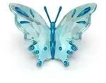 Tierfigur SWAROVSKI "Kristallfigur Sammelfigur IDYLLIA BUTTERFLY TURQUOISE",...