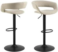 ACTONA GROUP Barhocker "Grace" Set, 2 stk, 2 Stk. tlg. Barhocker, Apia sand, Trompete