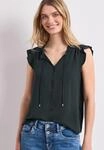 Blusentop STREET ONE, Damen, Gr. 34, deep bound gr&uuml;n, Stoff, 100% Viskose,