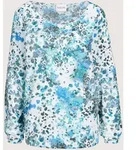 Langarmbluse MADELEINE "Bluse Schlupfbluse mit grafischem Allover-Print", Damen, Gr.