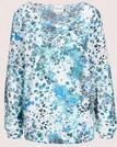 Langarmbluse MADELEINE "Bluse Schlupfbluse mit grafischem Allover-Print", Damen, Gr.