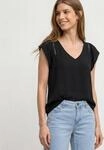 Shirtbluse STREET ONE, Damen, Gr. 34, schwarz, Stoff, 100% Viskose, unifarben, normal