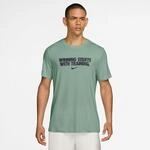 T-Shirt NIKE "Nike Men's Dri-FIT T-Shirt", Herren, Gr. XXL, steam, dk smo,
