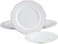 CreaTable Tafelservice "Florine Bunt, Service 8-tlg." Teller Set, Elegant, Klassische