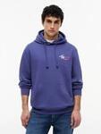 Kapuzensweatshirt TOMMY JEANS "TJM REGULAR ENTRY SIGN", Herren, Gr. S, blau...