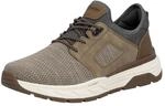 Slip-On Sneaker RIEKER, Herren, Gr. 41, taupe, braun, Lederimitat, Textil,...