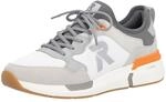 Slip-On Sneaker RIEKER SPORT, Herren, Gr. 40, grau, sanftes wei&szlig;, Leder,...