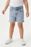 Jeansshorts KIDS ONLY "KONPHINE", M&auml;dchen, Gr. 128, N-Gr, blau (light, blau, denim),