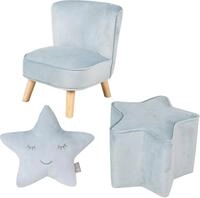 Kindersitzgruppe ROBA "Lil Sofa", blau (hellblau, sky), Sitzm&ouml;bel-Sets, Kinder,