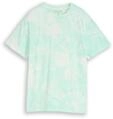 Kurzarmshirt TOM TAILOR, Jungen, Gr. 152, turquoise wei&szlig;, Jersey, Obermaterial: 100%