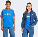T-Shirt ADIDAS ORIGINALS "LO TEE", Jungen, Gr. 164, blau, Obermaterial: 100%