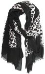 COLLEZIONE ALESSANDRO Modeschal "Lina" 1 Stk. mit Leopardenmuster und schwarzer
