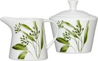 Ritzenhoff & Breker Milch- und Zuckerset "Evora" Geschirr-Set mit Botanik-Motiv