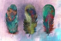 Architects Paper Fototapete "Atelier 47 Motley Feather 1" mehrfarbig glatt Vlies,