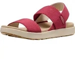 Sandale KEEN "ELLE BACKSTRAP", Damen, Gr. 40, garnet, birch, Synthetik, Schuhe