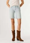 Shorts PEPE JEANS "denim shorts FITTED SHORT MW POPPY", Damen, Gr. 26, wei&szlig; (faded