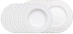Villeroy & Boch Geschirr-Set "Tafelservice Gray Pearl 12er Set wei&szlig;"