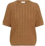 Strickpullover KAFFE "Strickpullover KAbetty", Damen, Gr. M, braun (toasted...