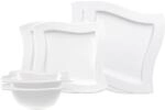 Villeroy & Boch Geschirr-Set "Basic-Set NewWave 6er Set wei&szlig;"