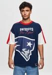T-Shirt RECOVERED "NFL Patriots New England Cut and Sew Oversized", Herren, Gr. S,