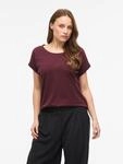 Rundhalsshirt VILA "VIDREAMERS NEW PURE T-SHIRT/SU-NOOS", Damen, Gr. M, port...