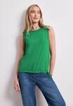 Shirttop STREET ONE, Damen, Gr. 34, ever gr&uuml;n, Stoff, 95% Viskose, 5% Elasthan,